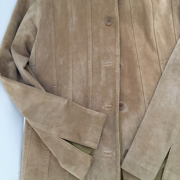 Margaret Godfrey Camel Suede Jacket - Picture 2 of 9